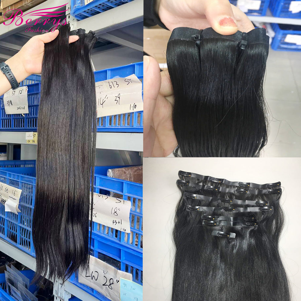 hair extensions seamless clip in