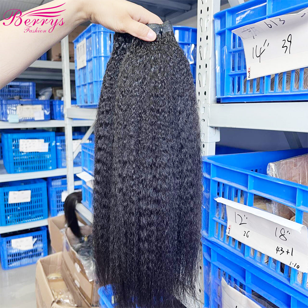 seamless clip in hair extensions kinky straight